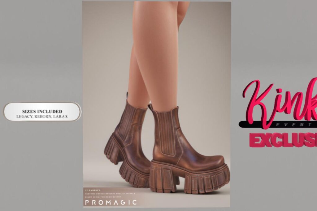 Bhairav Boots - Legacy/MaitreyaX/Reborn, L$333 each/L$777 FP