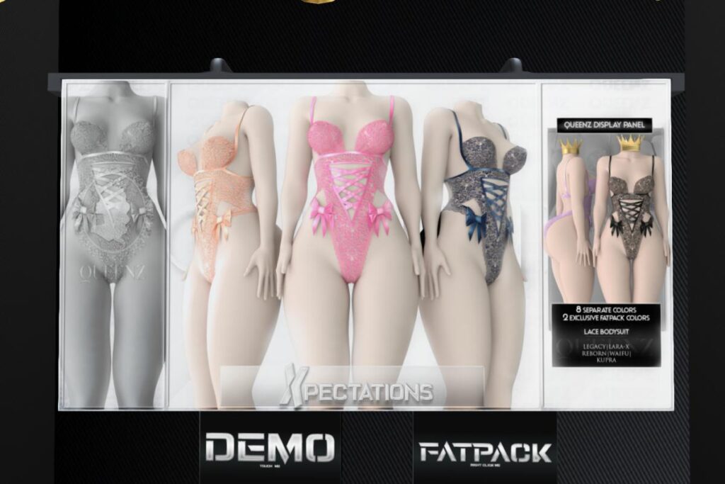 Xpectations Bodysuit - Inithium/Legacy/MaitreyaX/Reborn/+mods, L$299 each/L$1300 FP