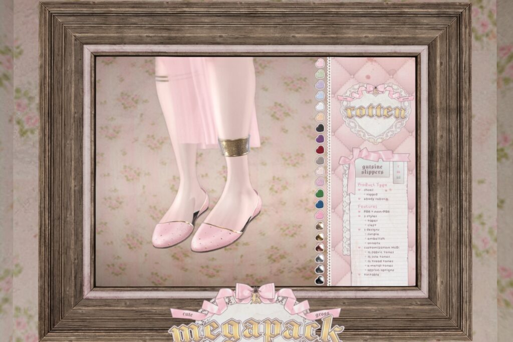 Gutsine Slippers - Reborn, L$499 each/L$699 each Minipack/L$999 each FP/L$1399 MP