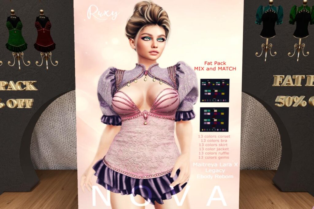 Nova Set - Legacy/MaitreyaX/Reborn, L$199-L$245 each/L$1299-L$1499 each FP/L$1999 MP