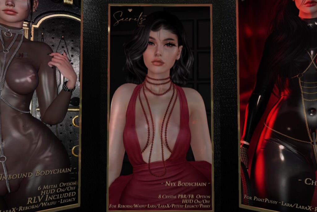 Nyx Bodychain - Legacy/Maitreya/Reborn/+mods, L$179 each/L$479 FP