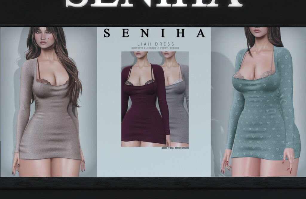 Liah Dress - Legacy/MaitreyaX/Reborn/+mods, L$199 each/L$1499 FP