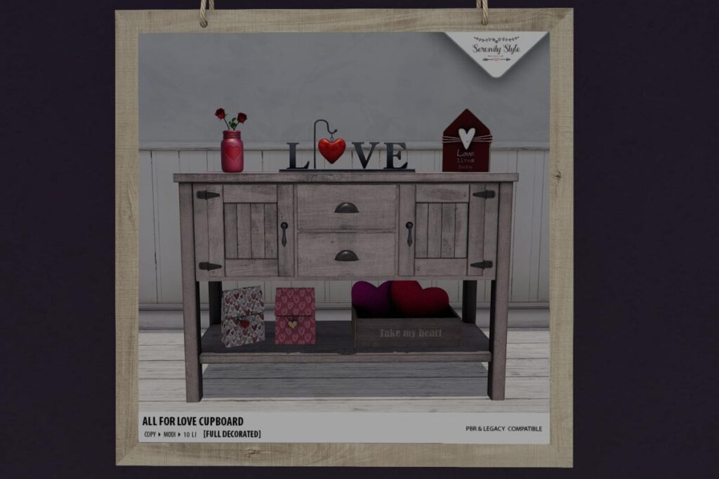 All For Love Cupboard, L$199