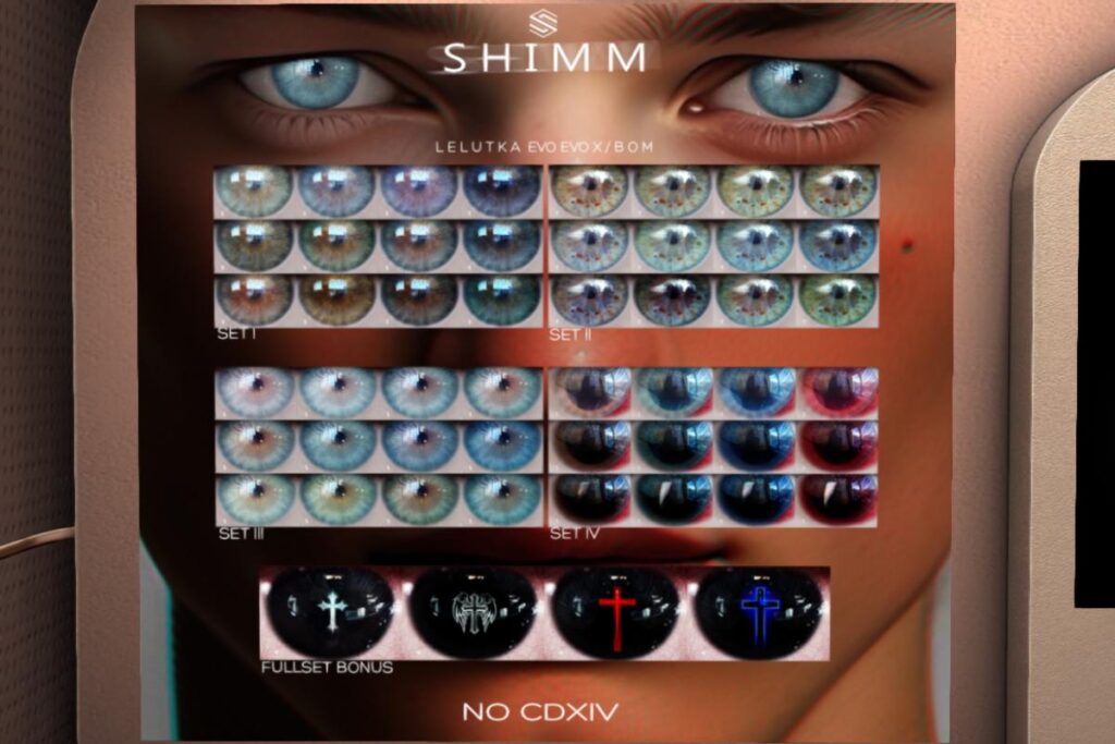 No CDXIV Eyes - BOM/Evo/EvoX, L$288 each/L$1000 FP