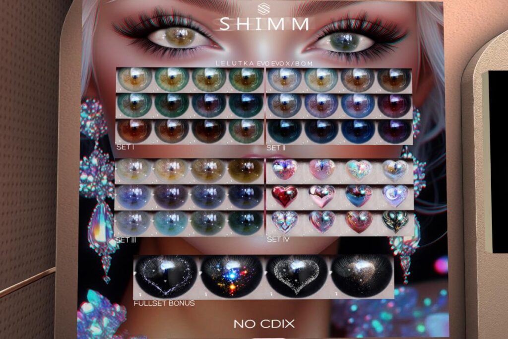 No CDIX Eyes - BOM/EvoX, L$288 each/L$1000 FP