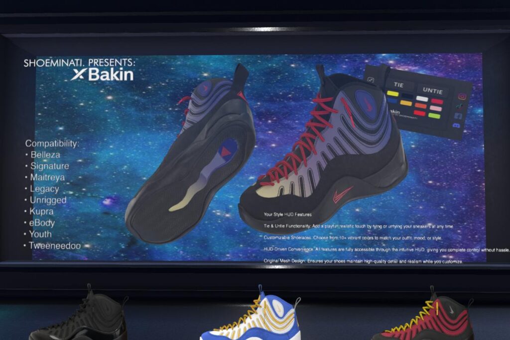 Bakin Sneakers - See Ad for Fits, L$350 each/L$2300 FP