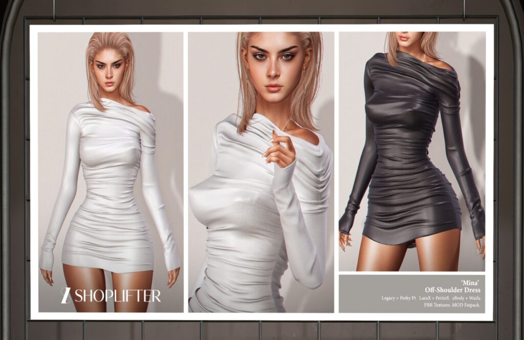Mina Dress - Legacy/MaitreyaX/Reborn/+mods, L$198 each/L$475 each FP/L$875 MP
