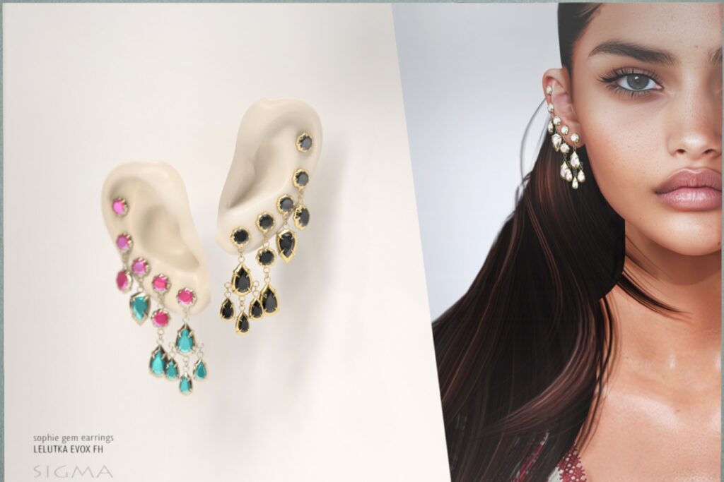 Sophie Gem Earrings, L$320