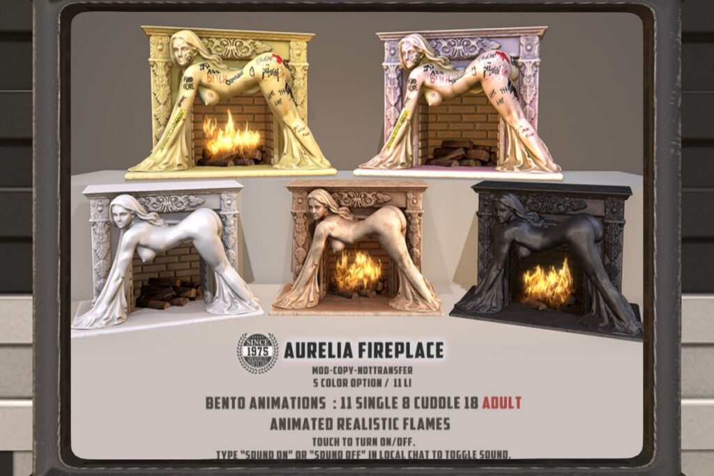 Aurelia Fireplace, L$720