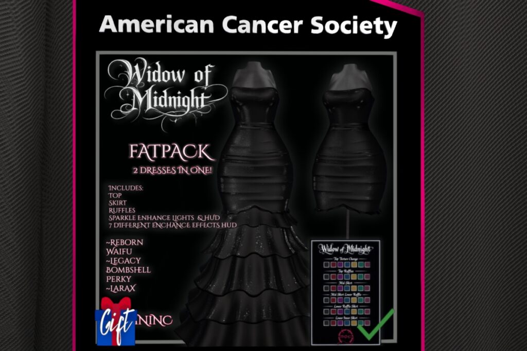 Widow of Midnight Dress - Legacy/MaitreyaX/Reborn/+mods, L$1222