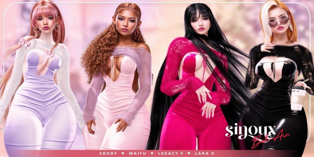 Bel-Air Outfit - Legacy/MaitreyaX/Reborn/+mods	<a href="http://maps.secondlife.com/secondlife/Raphael/86/184/2006" target="_blank">Teleport</a>