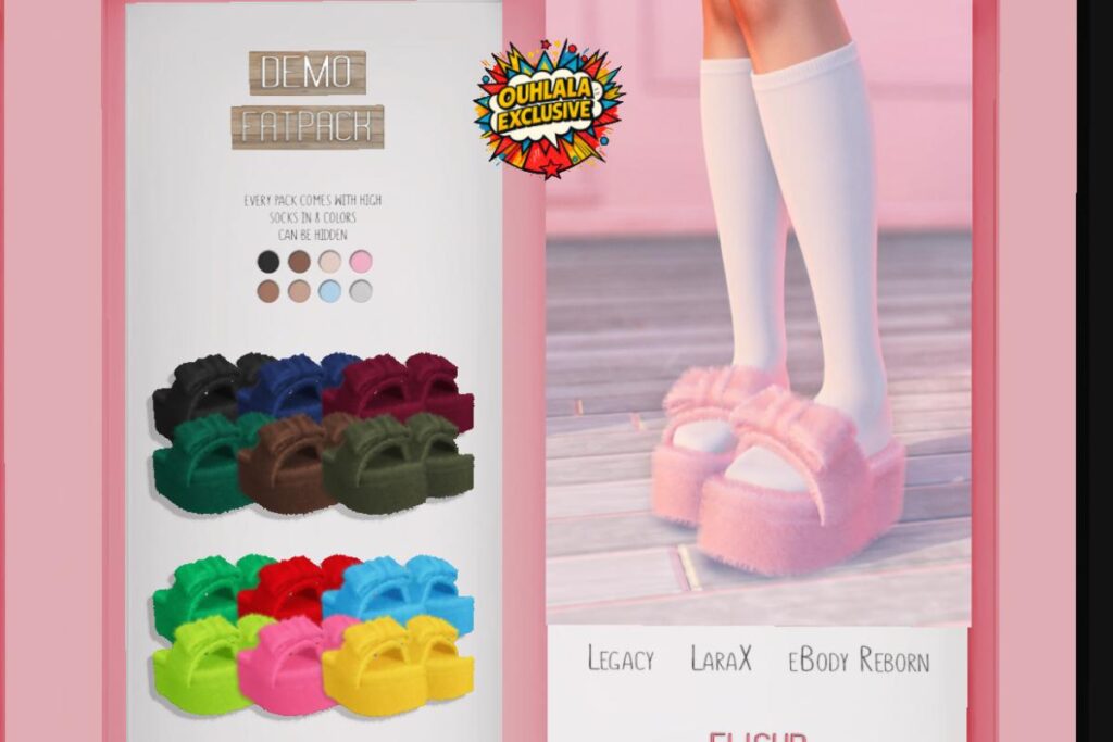 Cotton Candy Platform Slides - Legacy/MaitreyaX/Reborn, L$288 each/L$549 FP