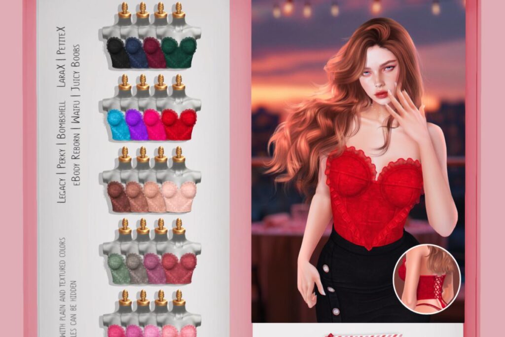 Amour Whisper Corset - Legacy/MaitreyaX/Reborn/+mods, L$349 each/L$1299 FP