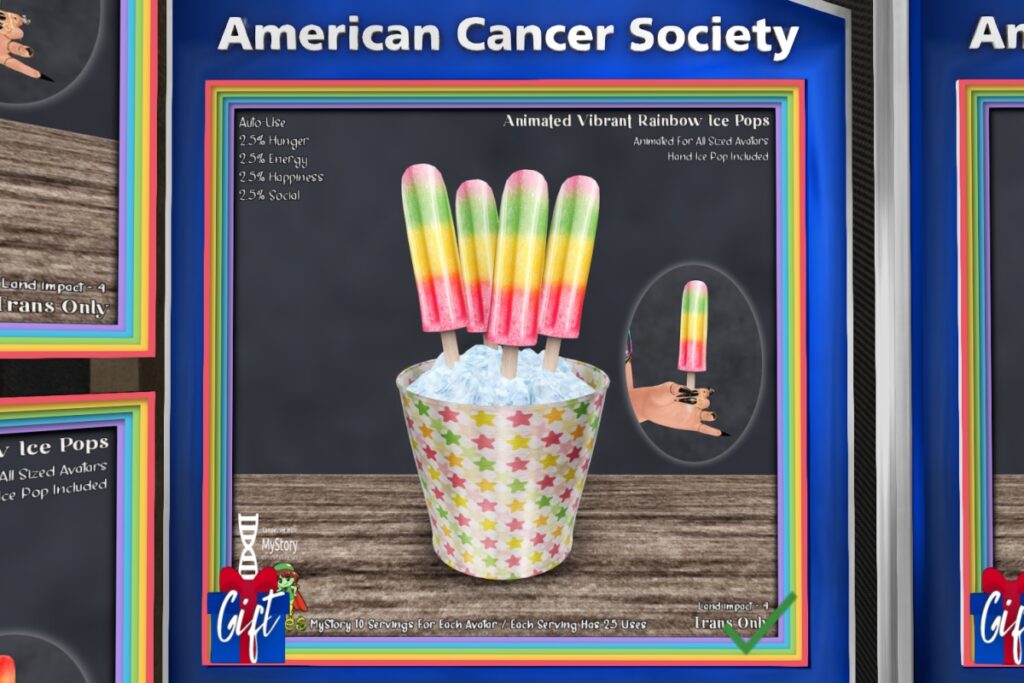 Rainbow Ice Pops Holdable, L$125