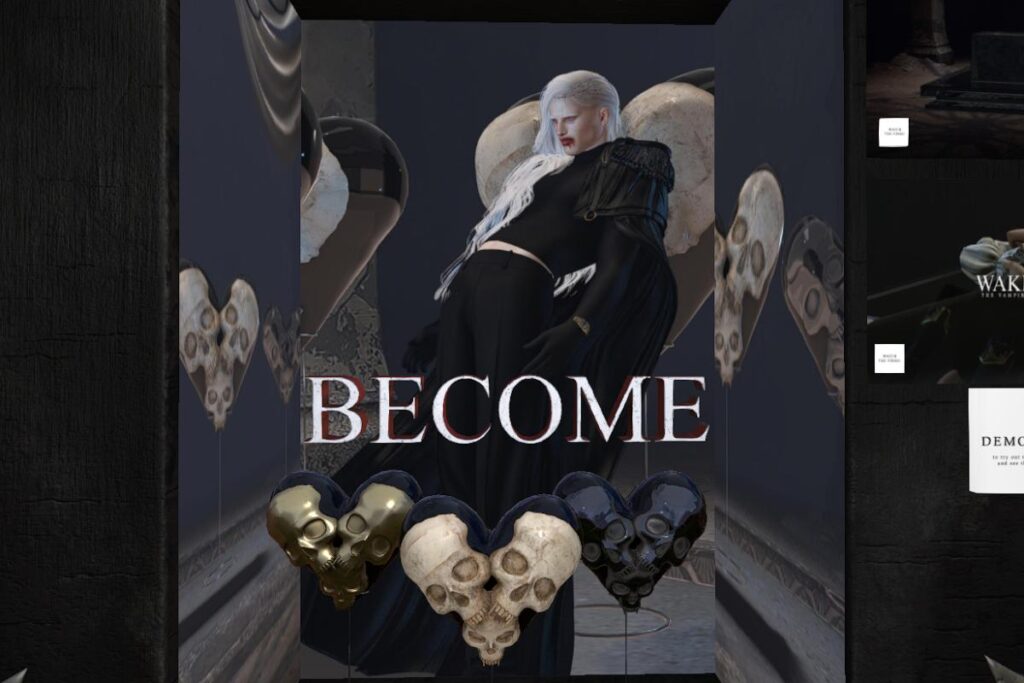 Become Bones Heart Skull, L$250-L$680 each