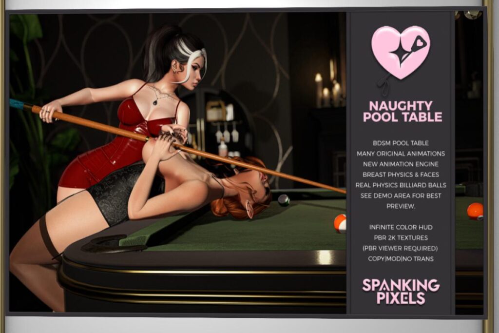 Naughty Pool Table, L$1750