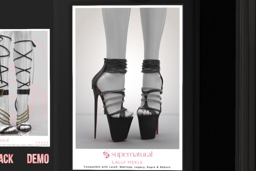 Lally Heels - Inithium/Legacy/Maitreya/Reborn/+mods, L$218 each/L$1218 FP