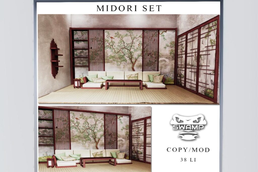 Midori Furniture Set, L$289-L$329 each