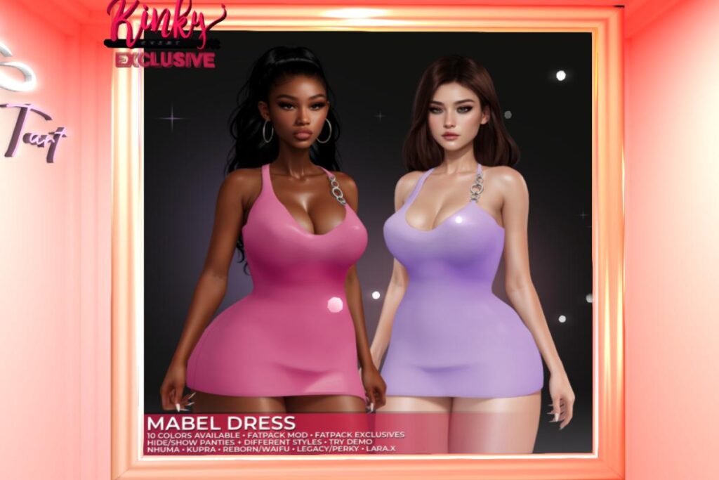 Mabel Dress - Inithium/Legacy/MaitreyaX/Nhumana/Reborn/+mods, L$229 each/L$999 FP