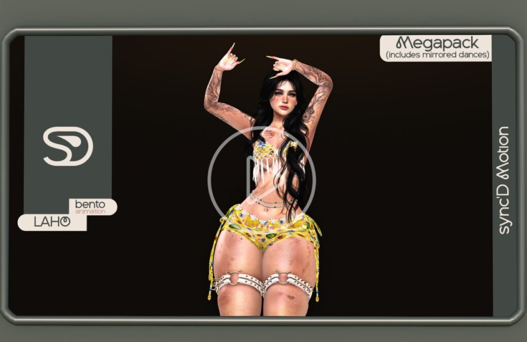 Laho Dance Animations, L$375 each/L$1549 FP/L$2099 MP