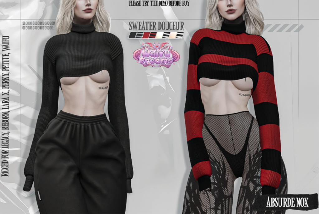 Sweater Douceur - Ayla/Legacy/MaitreyAX/Reborn/+mods