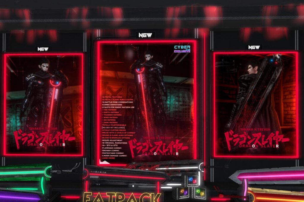 Dragon Slayer Sword, L$550 each/L$1750 FP