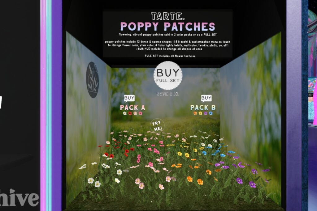 Poppy Patches, L$899 each/L$1299 FP