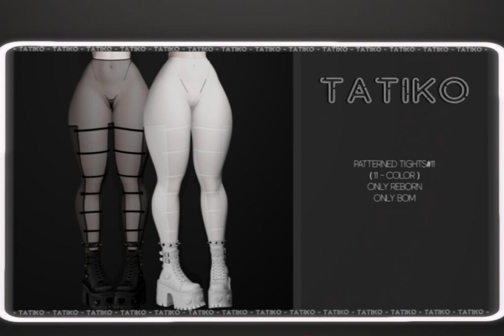 Patterned Tights #11 - BOM for Reborn, L$350