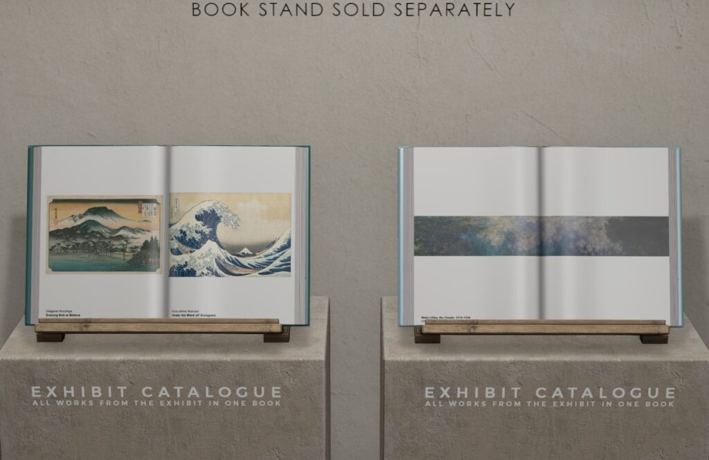 Exhibit Catalogue Decor	<a href="http://maps.secondlife.com/secondlife/Vordun/143/204/31" target="_blank">Teleport</a>