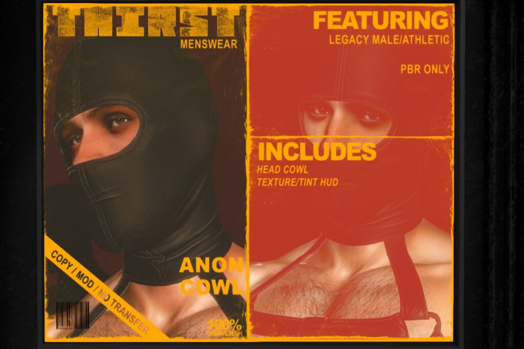 Anon Cowl - Legacy/+mods, L$450