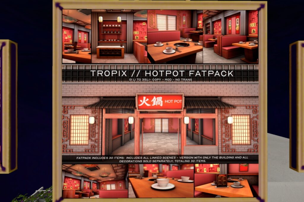 Hot Pot, L$329-L$569 each/L$1090 FP