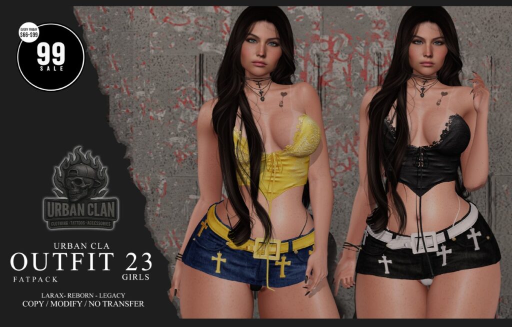 Outfit 23 - Legacy/MaitreyaX/Reborn	<a href="https://maps.secondlife.com/secondlife/Midnight%20Love/53/200/24" target="_blank">Teleport</a>