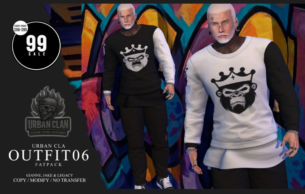 Outfit 06 - Gianni/Jake/Legacy	<a href="https://maps.secondlife.com/secondlife/Midnight%20Love/52/199/24" target="_blank">Teleport</a>