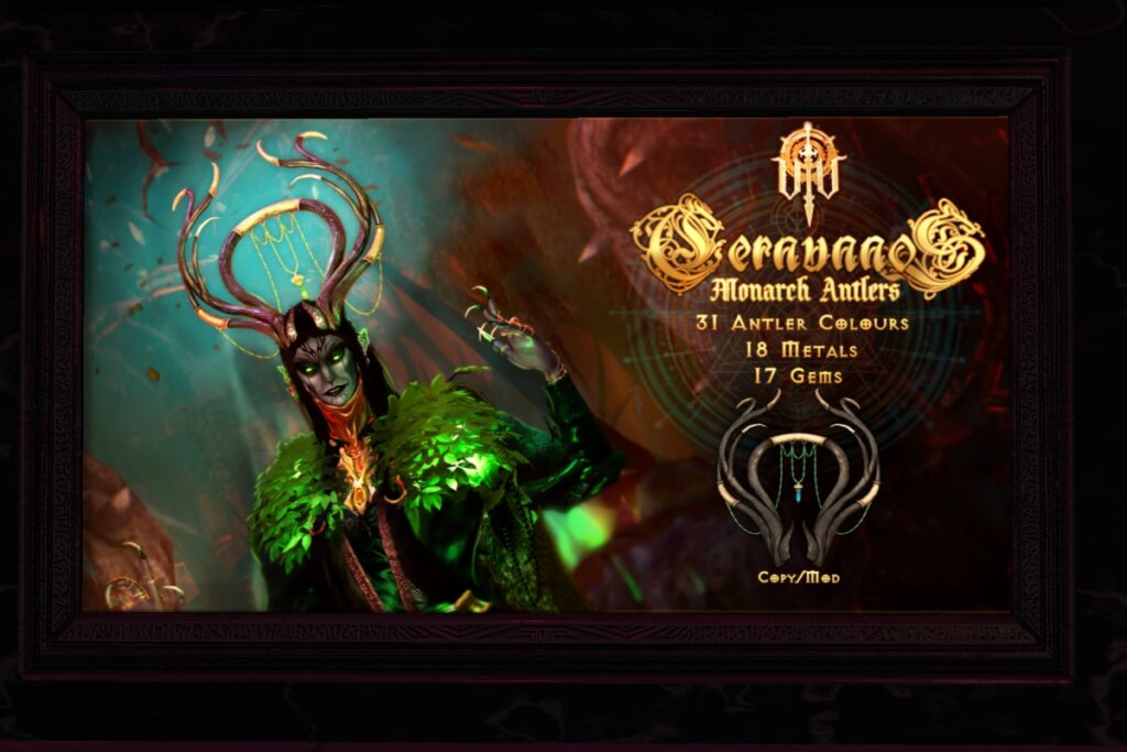 Cernunnos Monarch Antlers	<a href="http://maps.secondlife.com/secondlife/Eldritch/145/155/1015" target="_blank">Teleport</a>