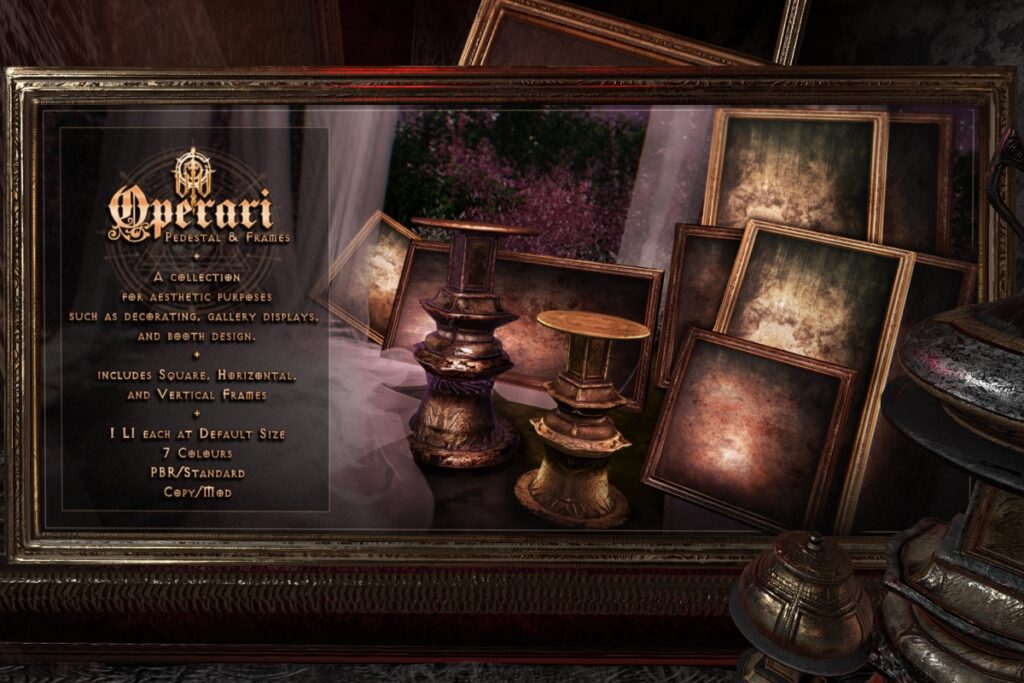 Operari Pedestal &amp; Frames Decor, L$315