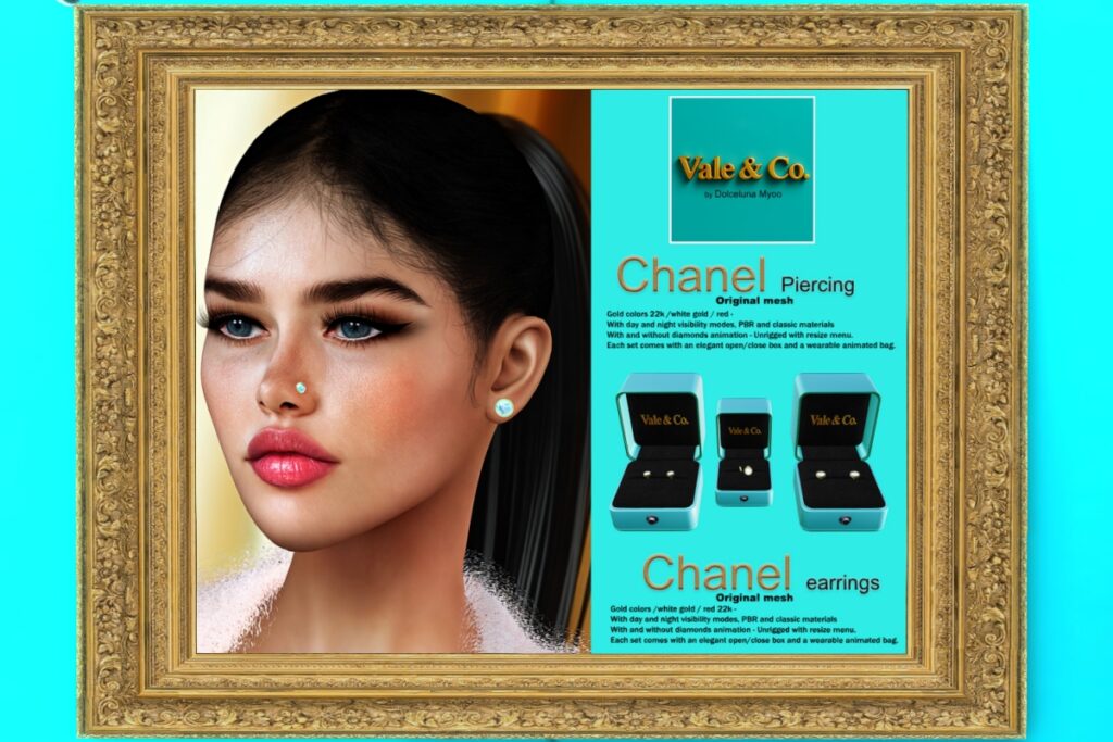 Chanel Piercing &amp; Earrings, L$499-L$599 each
