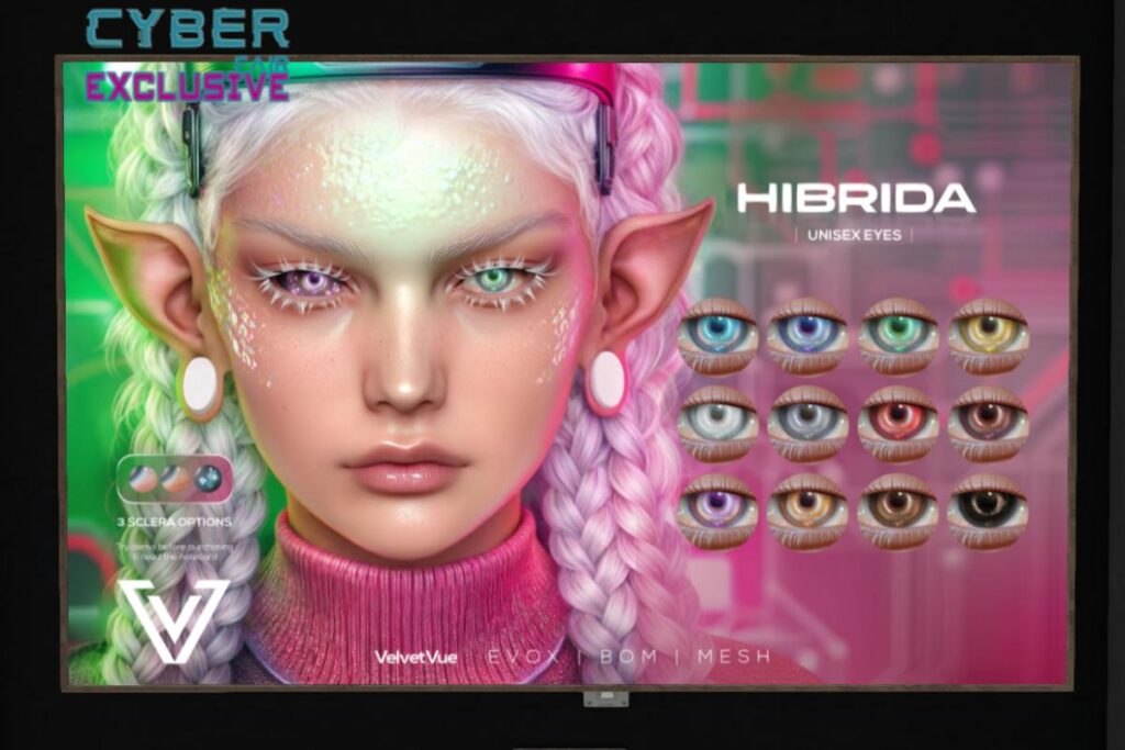 Hibrida Eyes - BOM/EvoX/Mesh, L$499