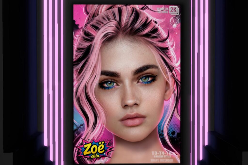 Zoe Face Skin - EvoX, L$590 each/L$999 FP