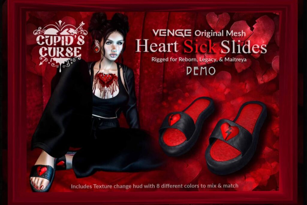Heart Sick Slides - Legacy/Maitreya/Reborn, L$149