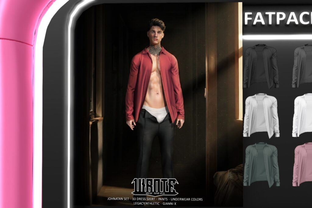 Johnatan Shirt &amp; Pants - GianniX/Legacy/+mods, L$389 each/L$949 FP