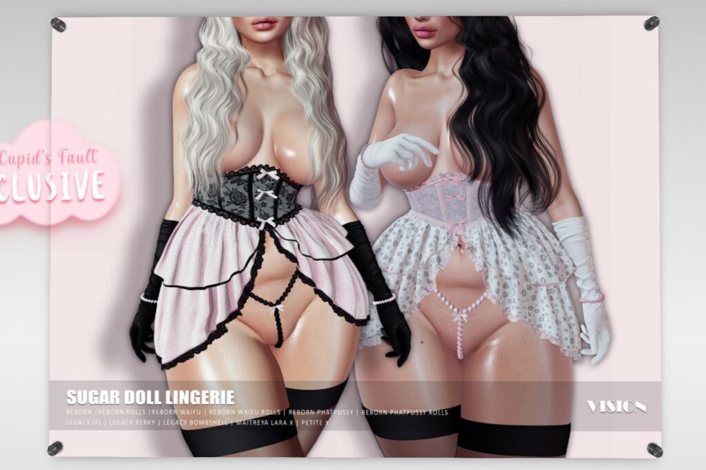 Sugar Doll Lingerie - Legacy/MaitreyaX/Reborn/+mods, L$350 each/L$299-L$1999 each FP