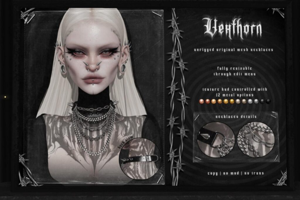 Vexthorn Necklaces, L$399