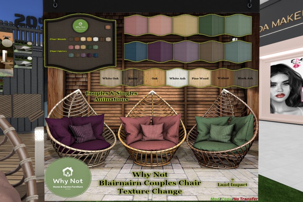 Blairnairn Couples Chair, L$260