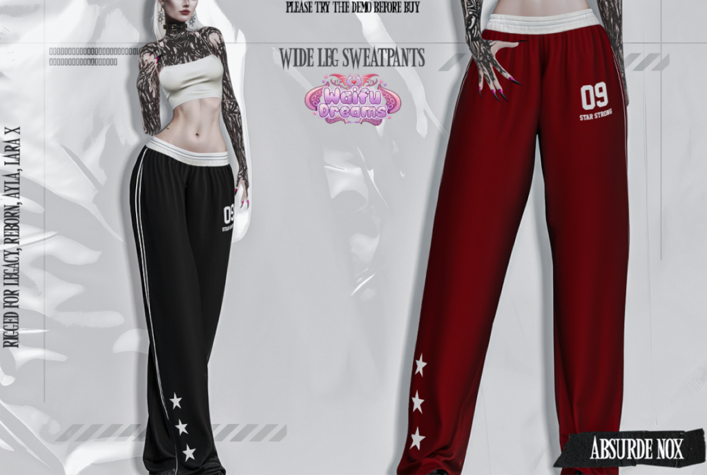 Wide Leg Sweatpants - Ayla/Legacy/MaitreyaX/Reborn