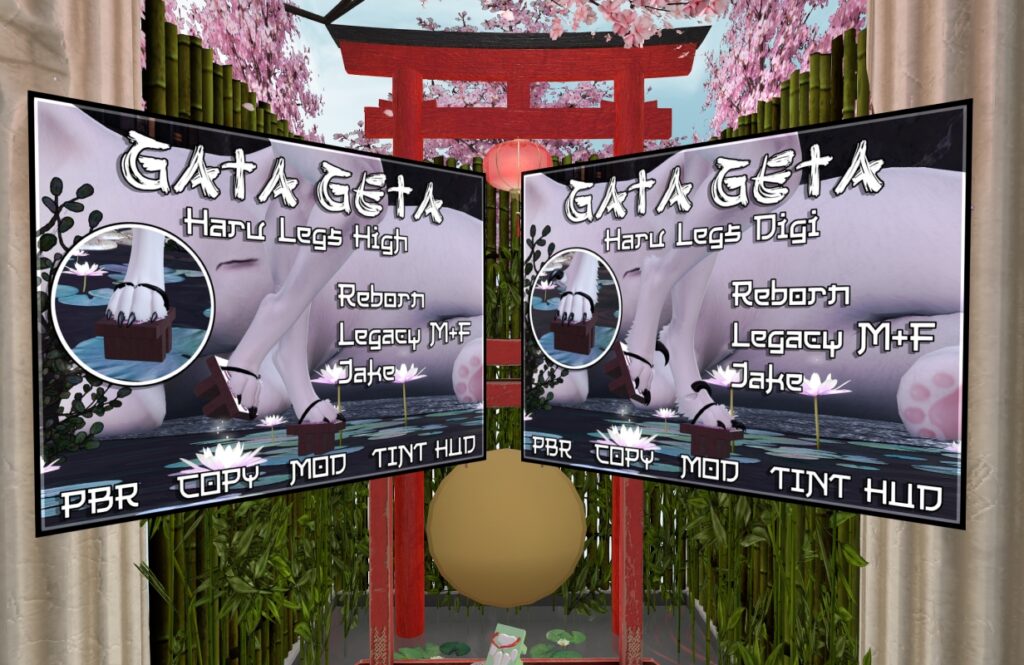 Gata Geta Platforms - August Haru Legs/Jake/Legacy M+F/Reborn, L$400 each