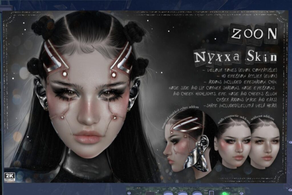 Nyxxa Skin - EvoX/Velour, L$649 each/L$2999 FP