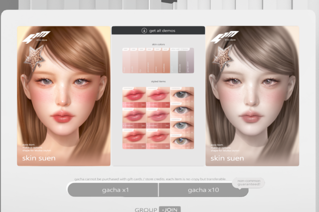 Suen Collection - EvoX, L$91 per play/L$910 FP