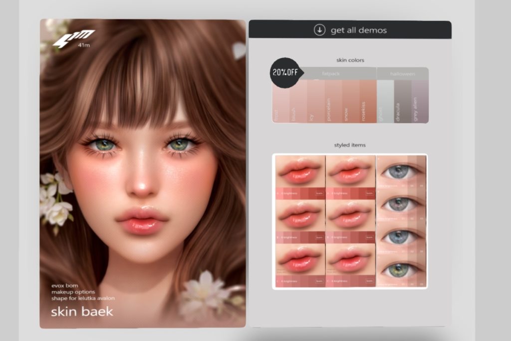 Baek Set - BOM/EvoX, L$299-L$799 each