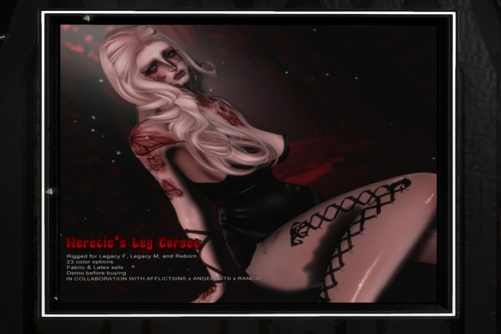 Heretics Leg Corset - Legacy M+F/Reborn/+mods, L$333