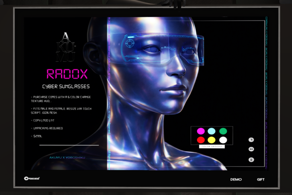 Radox Cyber Glasses, L$299